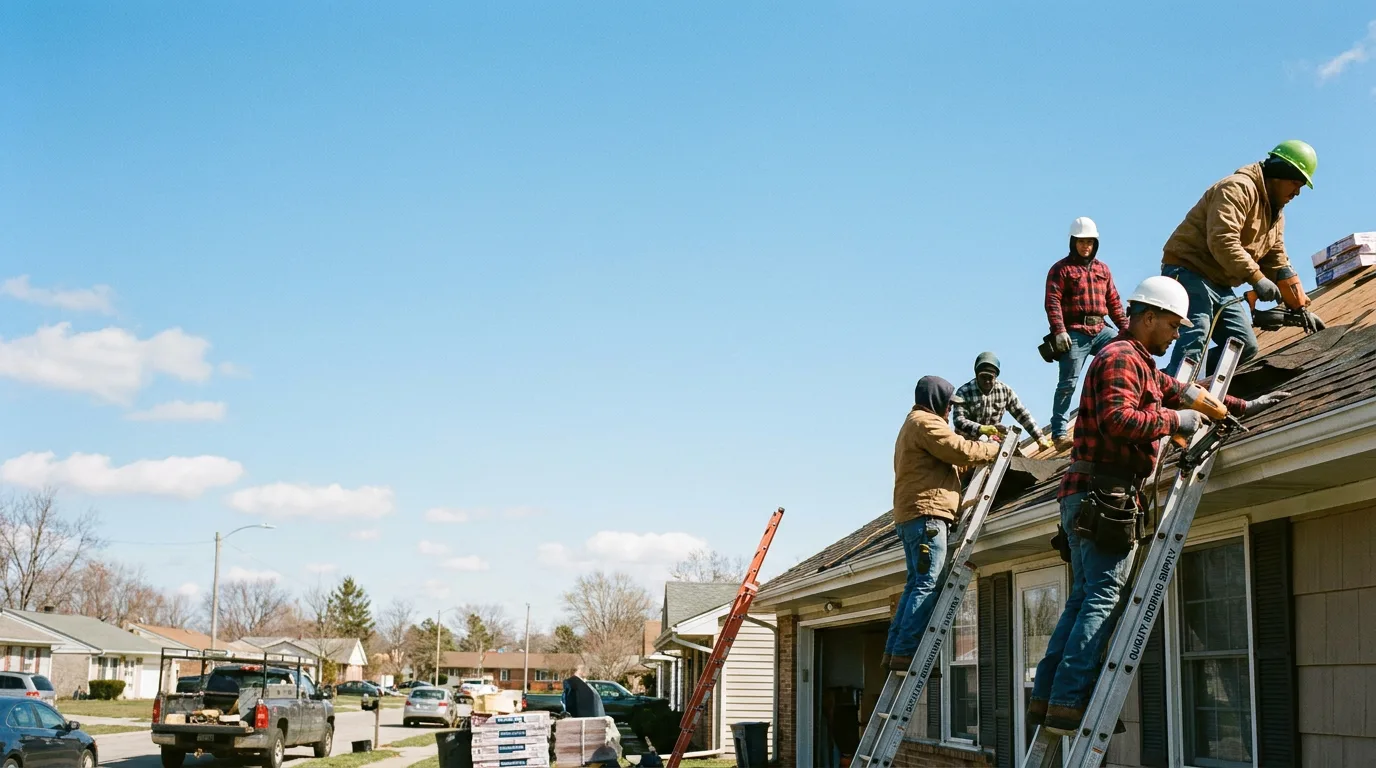 Roofing in Perronville, MI near me